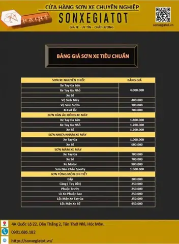 Top 5 Địa Chỉ Sơn Xe Máy Giá Rẻ Uy Tín Nhất Tại Tphcm: Bảng Giá & Trải Nghiệm Thực Tế