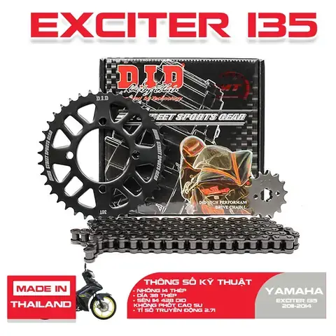 Tỷ Số Truyền Nhông Sên Dĩa Exciter 135: Cách Chọn & Điều Chỉnh Chuẩn