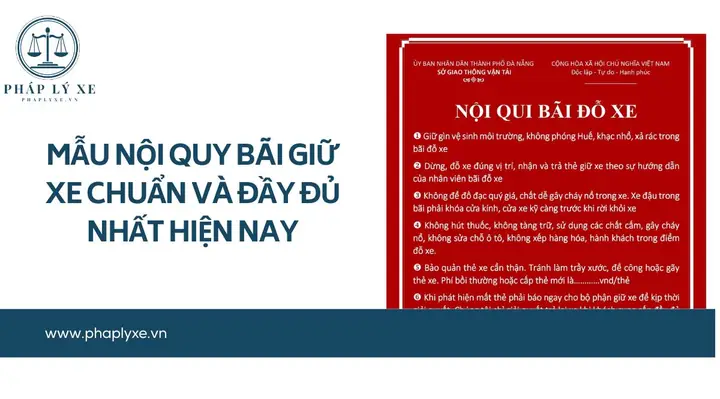 Form Mẫunội Quy Nhà Xe