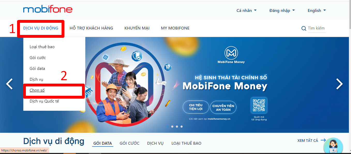 Mua sim đầu số 0903 online tại nhà bước 2