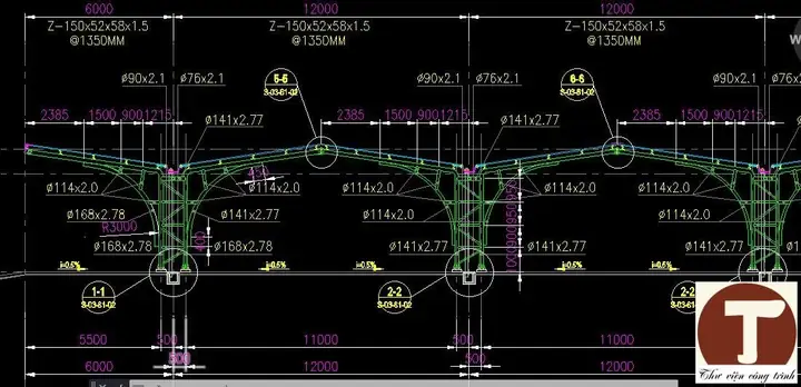 Bản Vẽ Autocad Nhà Để Xe 3 Tần