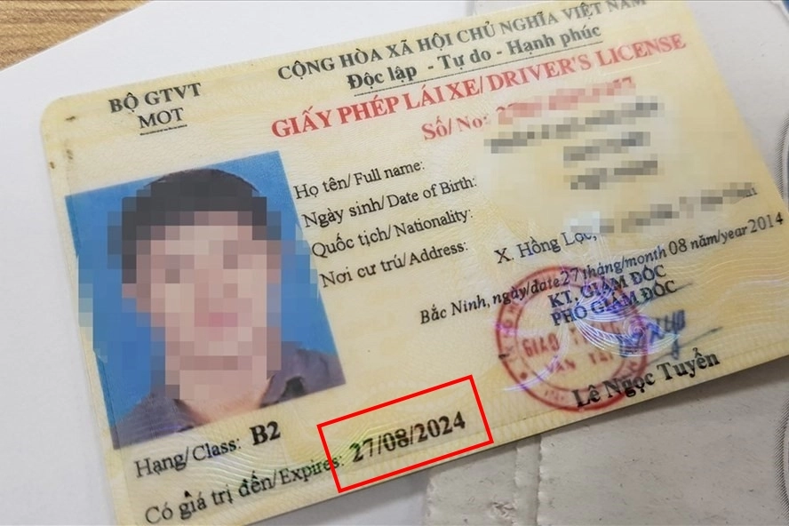 bang lai xe b2 co thoi han bao lau
