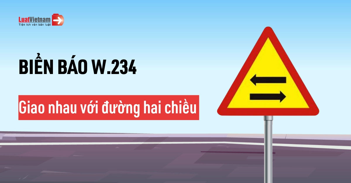 biển báo giao nhau với đường hai chiều