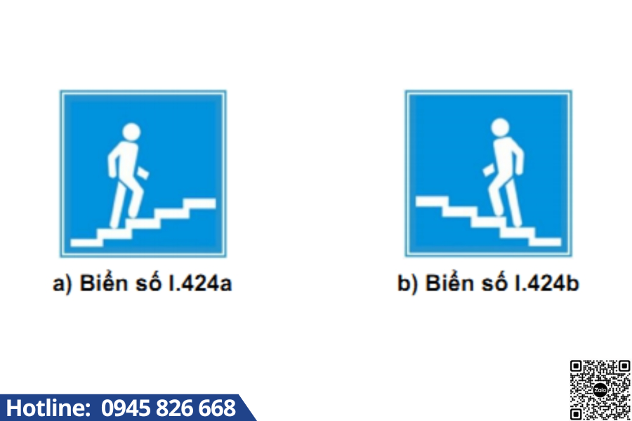 biển báo cầu vượt cho người đi bộ