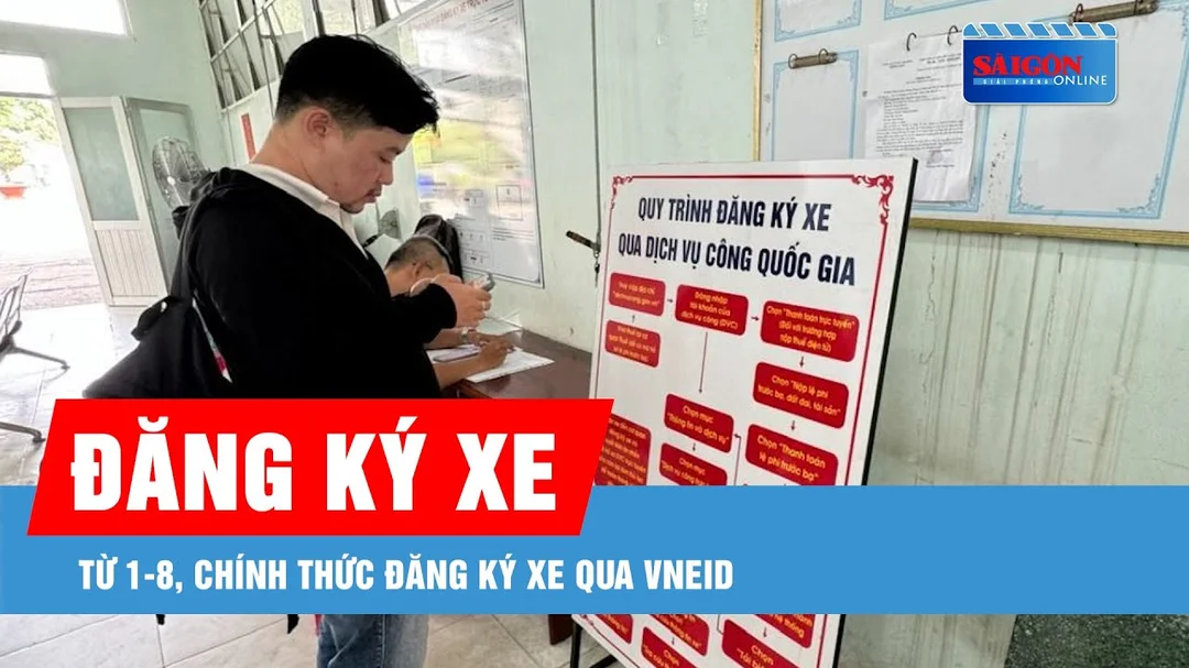 Hướng dẫn đăng ký xe qua VNeID và bấm biển số