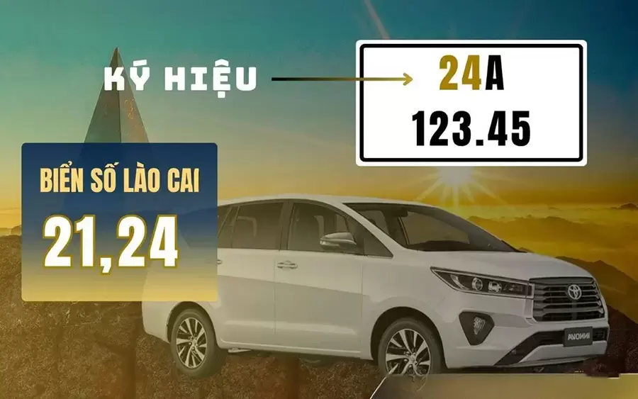 Biển số xe Lào Cai sau sáp nhập sử dụng các mã 21 và 24 từ 01/7/2025