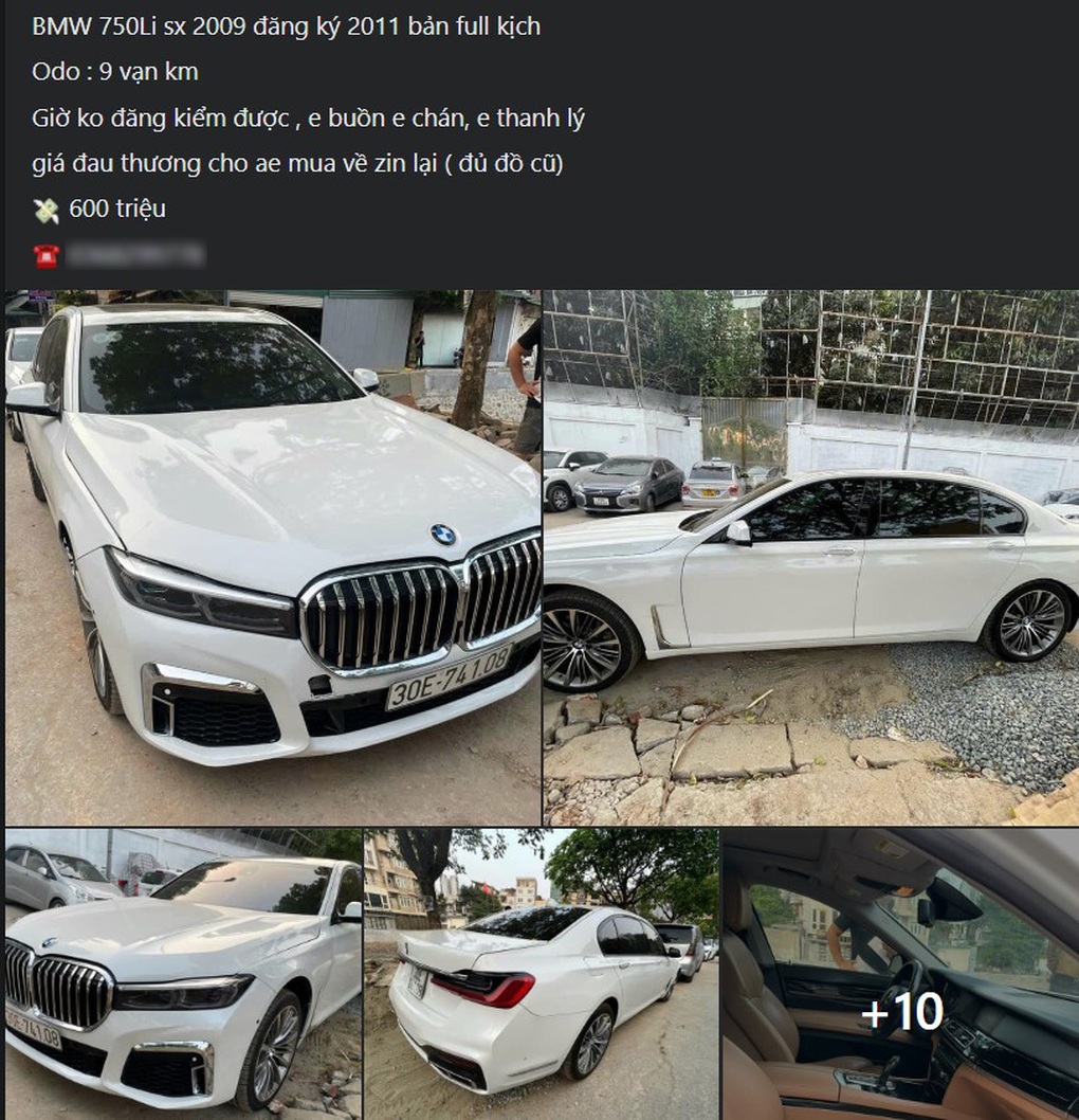 BMW 750Li lên sàn xe cũ với giá 600 triệu đồng vì lý do dở khóc dở cười - 4