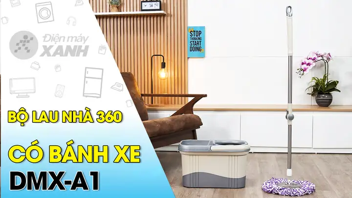 Bộ Lau Nhà 360 Có Bánh Xe Dmx-a1