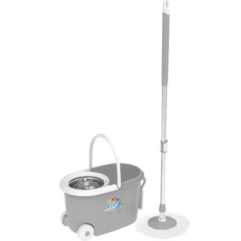 Bộ Lau Nhà Bằng Thép Có Bánh Xe