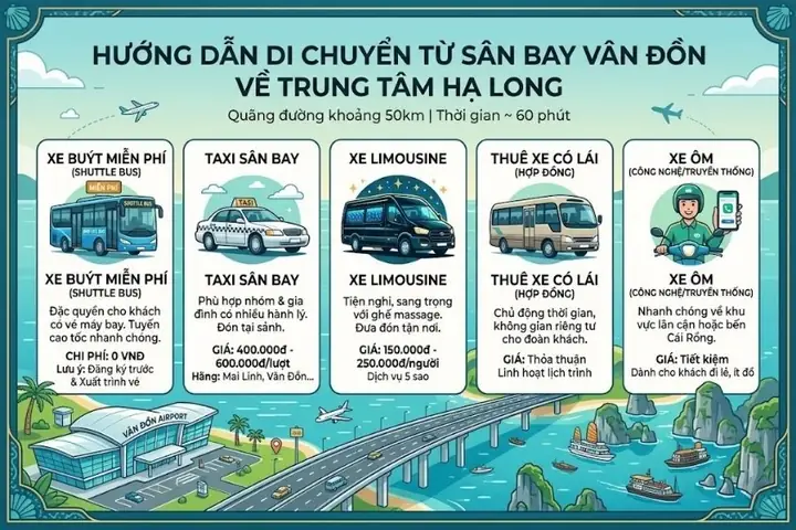 Cách Ma Vé Nhà Xe Đi Vân Đồn