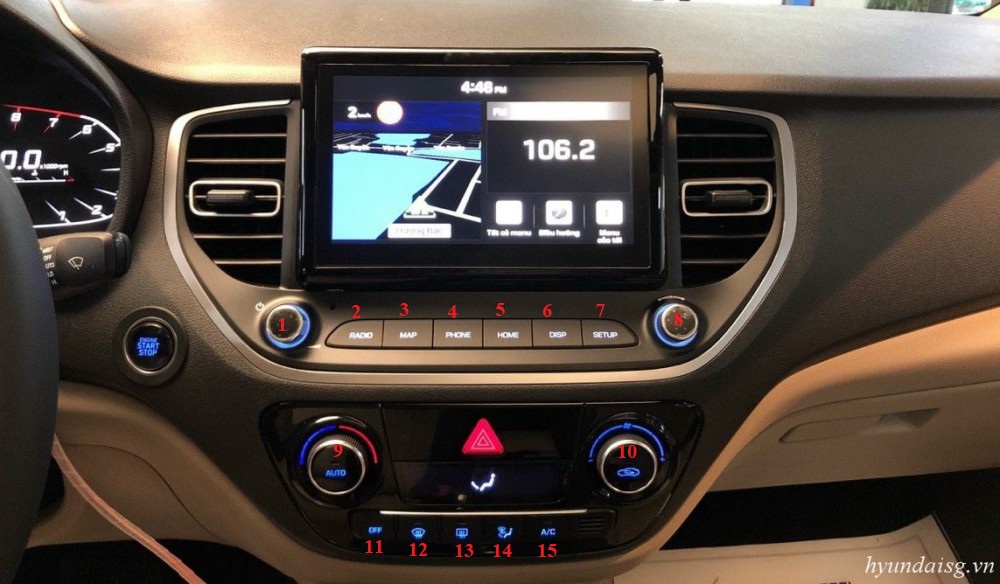 Hình Ảnh Hướng dẫn sử dụng xe Hyundai Accent cho người mới (model 2021) 20