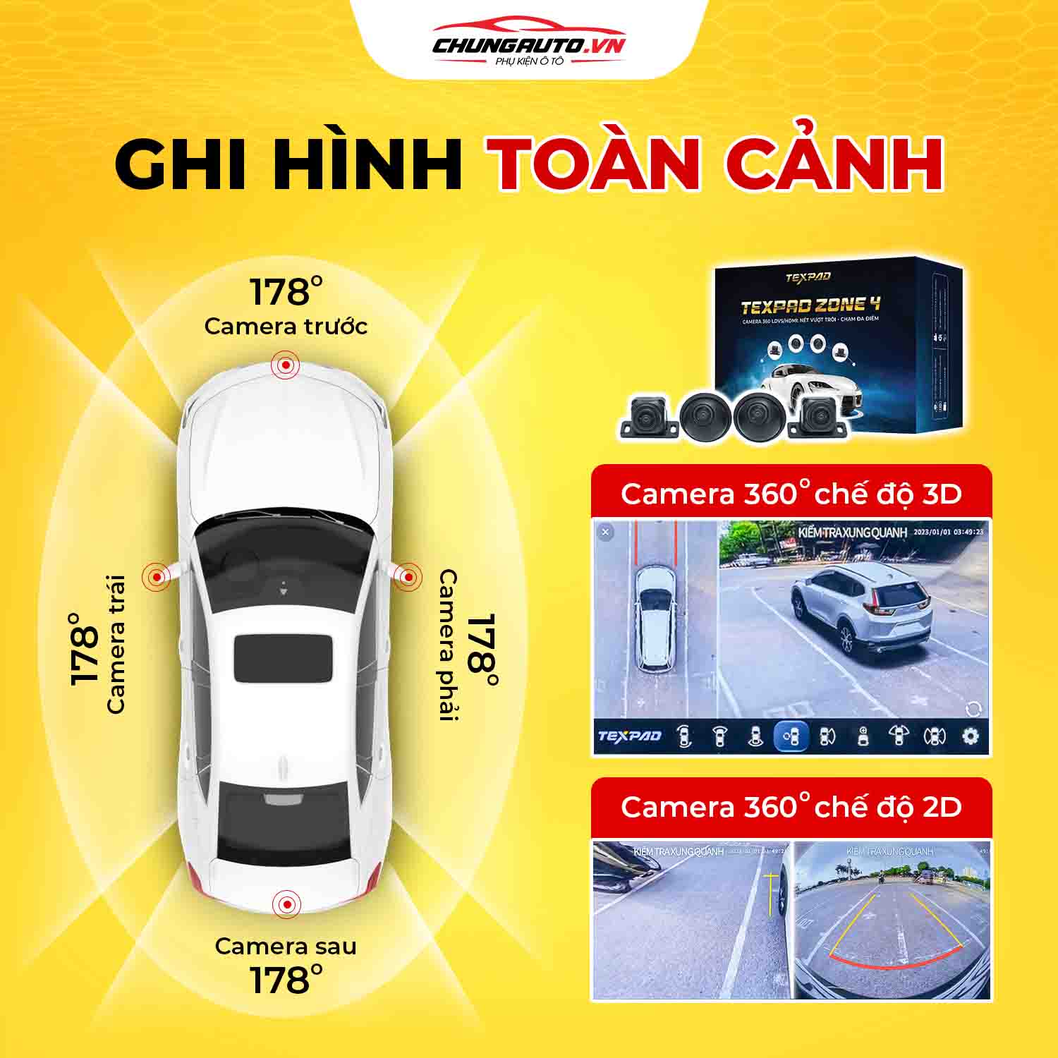Camera 360 ghi hình toàn cảnh