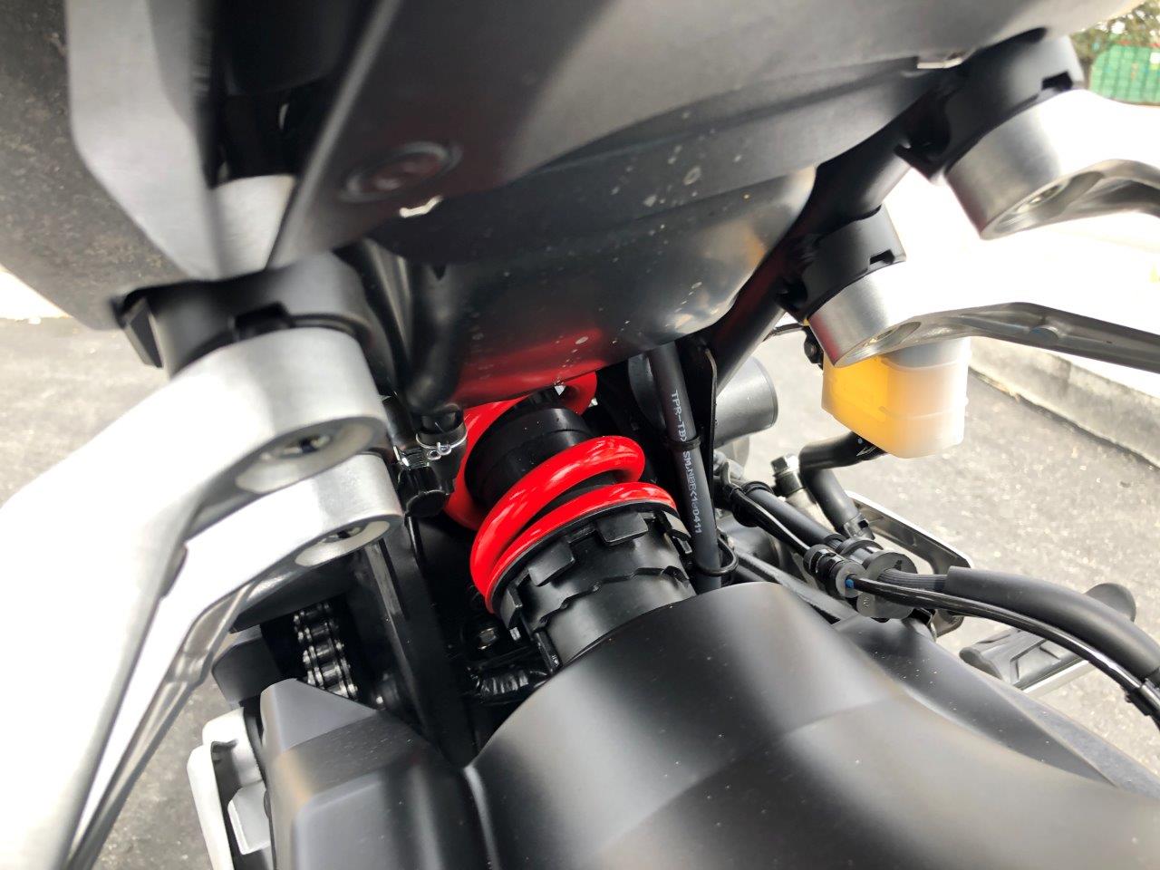 2019 Honda CB300R under seat storage.
