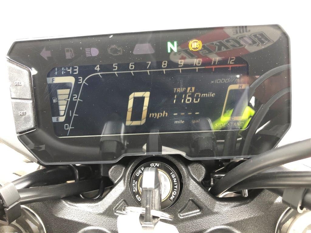 2019 Honda CB300R out on the road.
