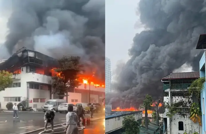 Cháy Xe Ở Nhà Máy Bia Đắk Lắk