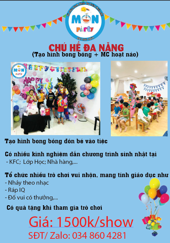 Mon Party - TRANG TRÍ TIỆC THÔI NÔI