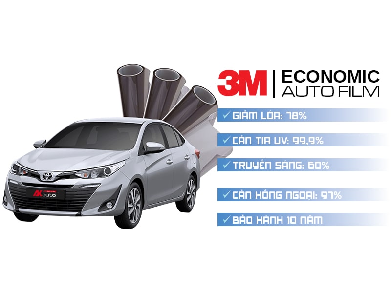 Gói dán phim cách nhiệt 3M Economic kết hợp