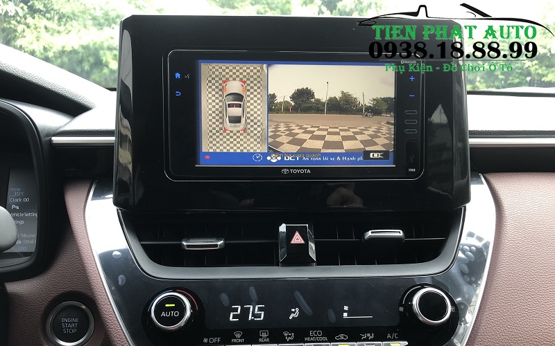 Camera 360 DCT Cho Xe Toyota Cross Bản G Trên DVD Zin