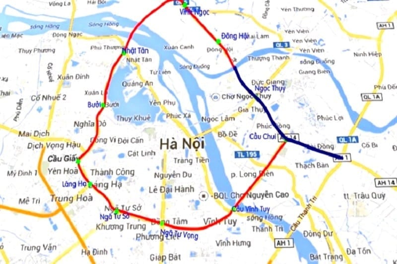 bản đồ Vành đai 1