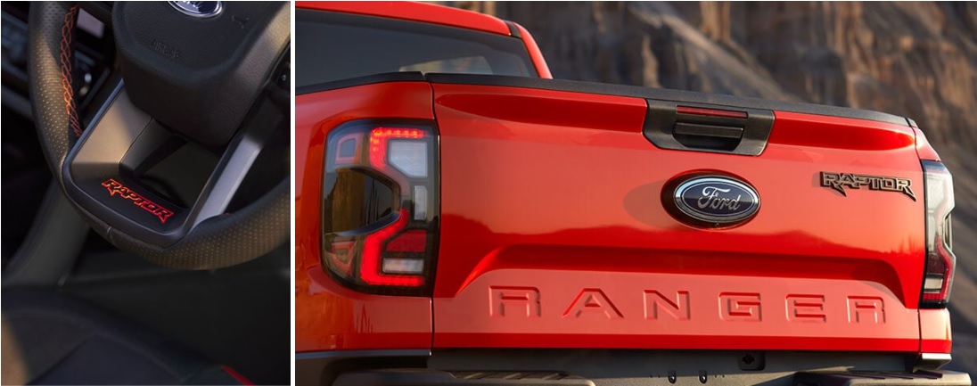 Thiết kế nội thất ford ranger Raptor 2023 mới nhất