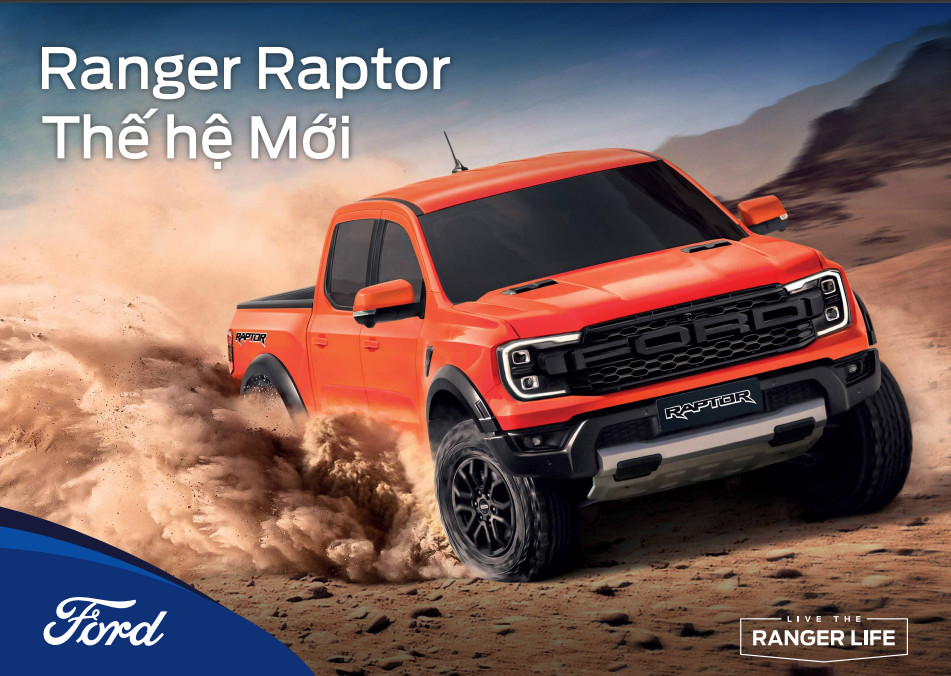 thiết kế phần đuôi xe Ford Ranger Raptor 2023 mới