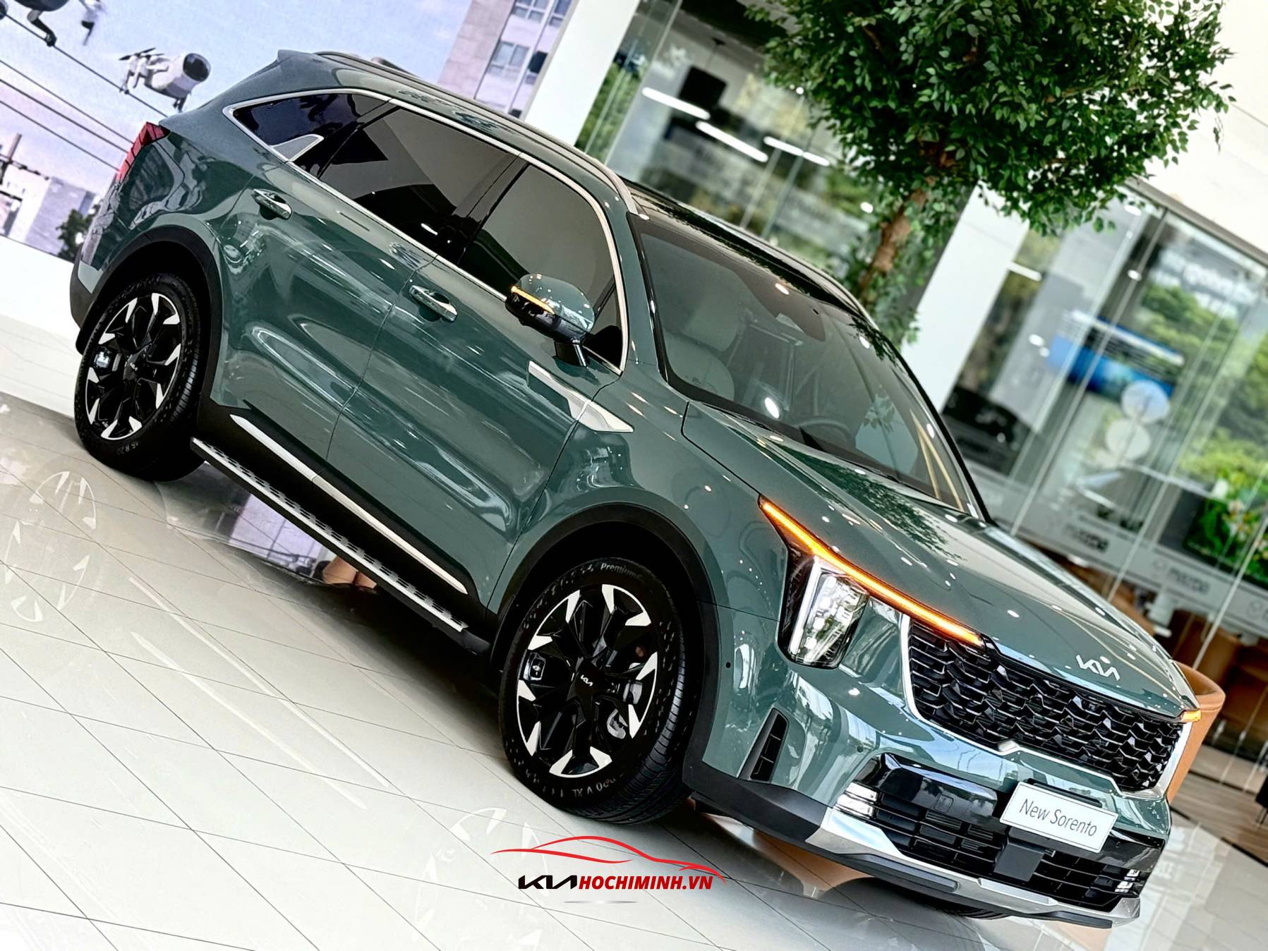 Kia sorento 2025 màu xanh