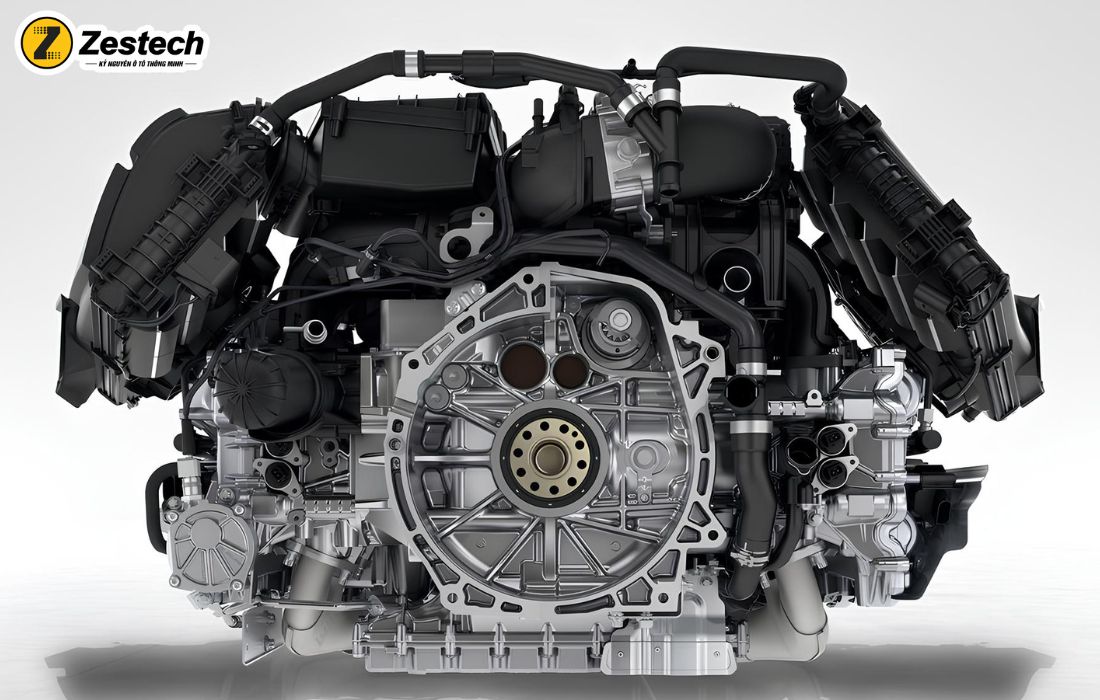 Porsche 718 Boxster sử dụng khối động cơ 4 xy lanh 2.0L và hộp số PDK tự động 7 cấp