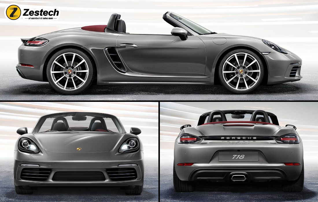Thiết kế ngoại thất của xe Porsche 718 Boxster