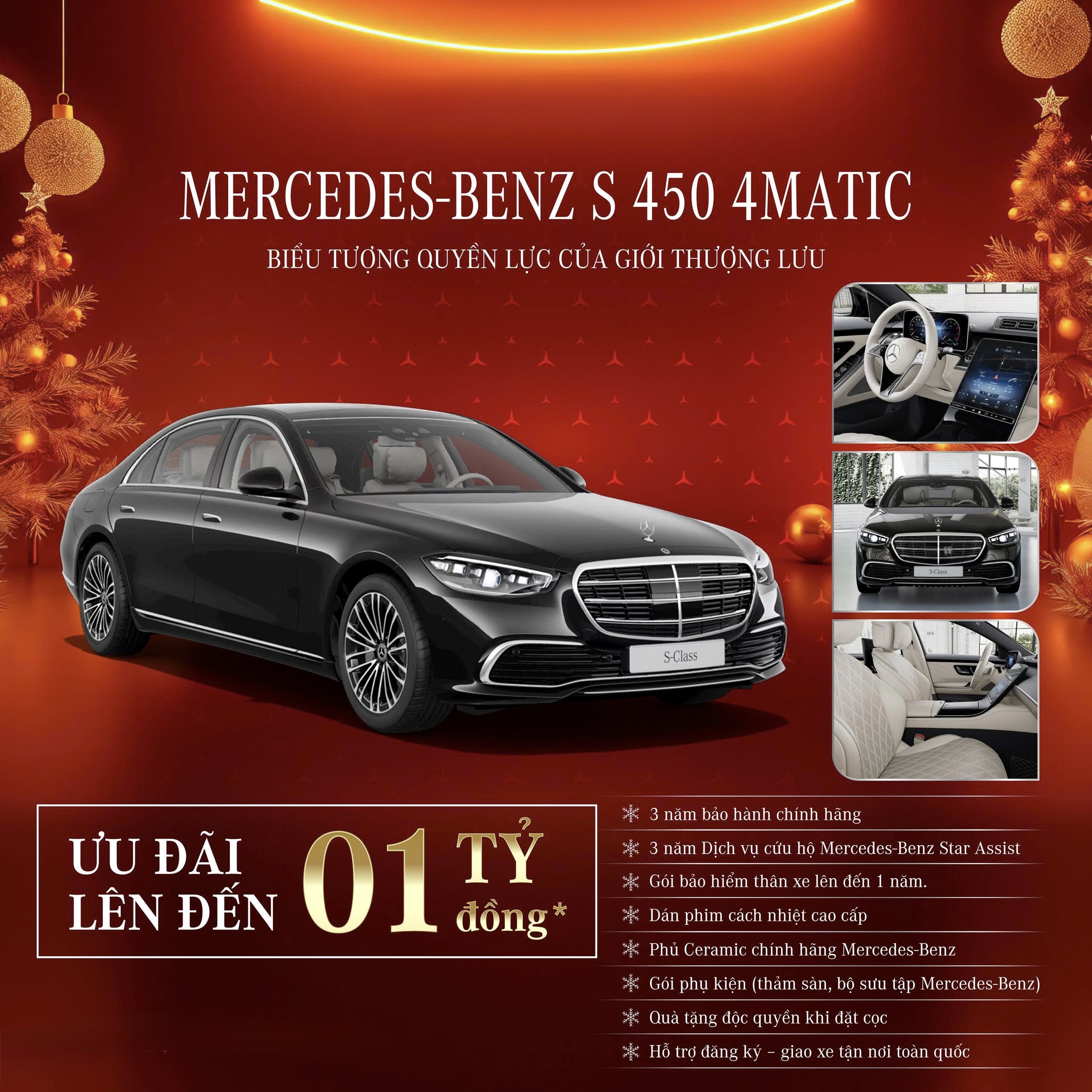 Ưu Đãi Mercedes-Benz S 450 4Matic Trong Tháng 1/2026