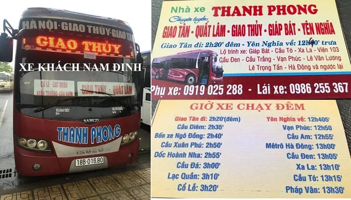 Giờ Đi Nhà Xe Thanh Phong Yên Nghĩa
