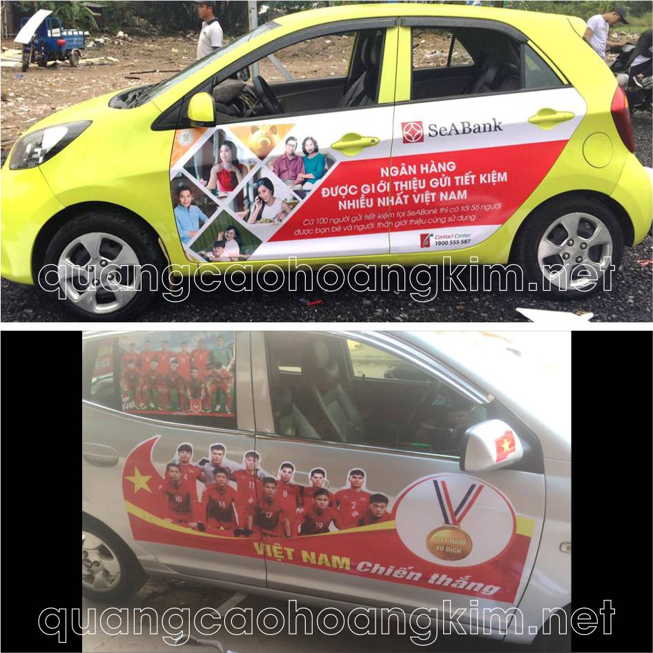 dan decal xe oto xe hoi quang cao 21 - DÁN DECAL XE OTO (Ô TÔ CON), XE HƠI QUẢNG CÁO ĐẸP