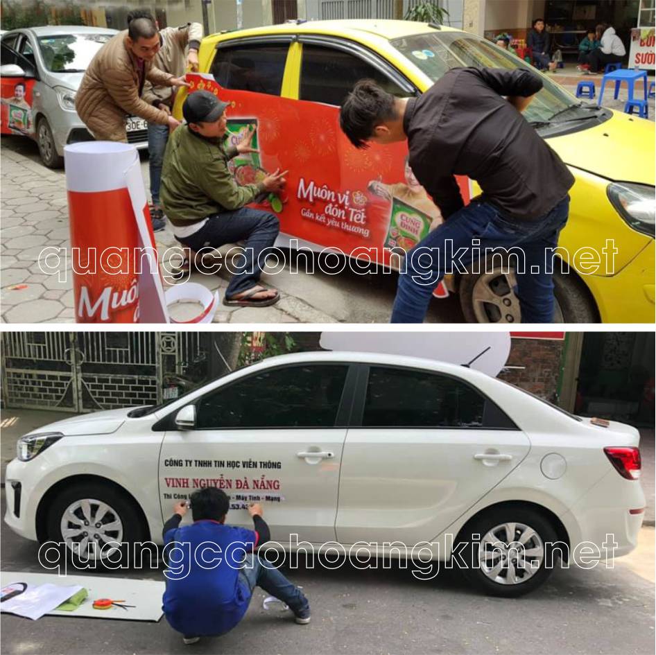 dan decal xe oto xe hoi quang cao 6 - DÁN DECAL XE OTO (Ô TÔ CON), XE HƠI QUẢNG CÁO ĐẸP