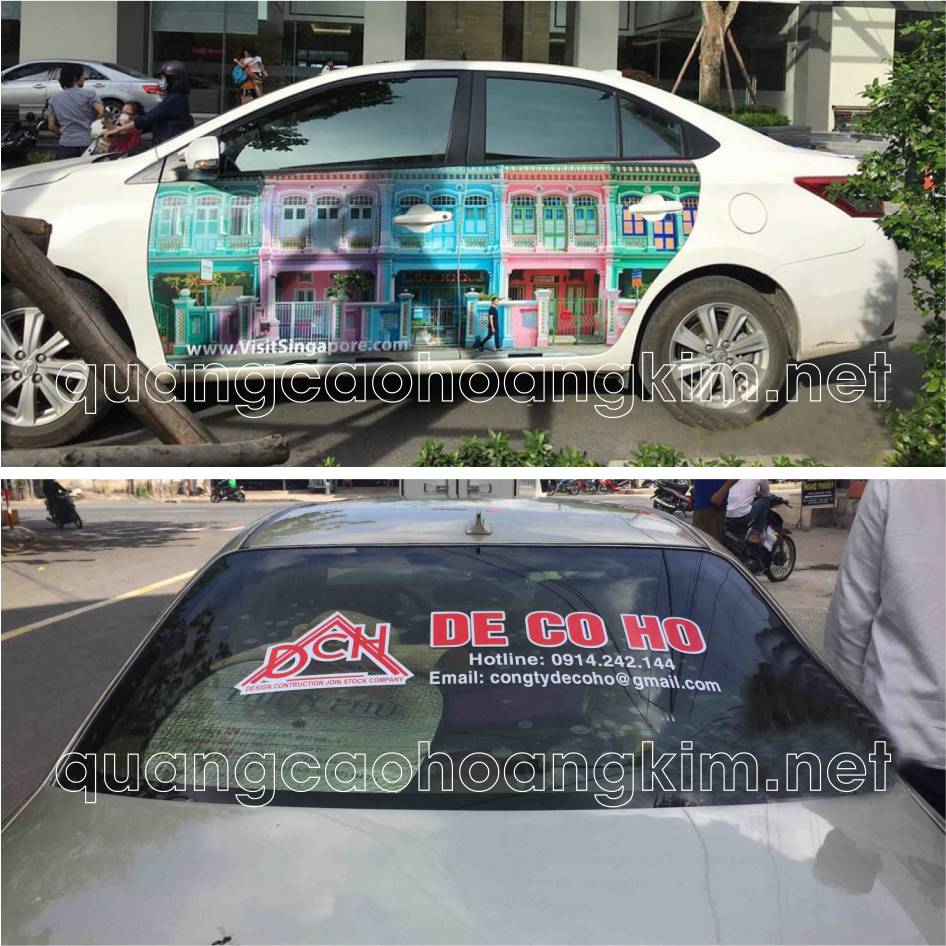 dan decal xe oto xe hoi quang cao 11 - DÁN DECAL XE OTO (Ô TÔ CON), XE HƠI QUẢNG CÁO ĐẸP