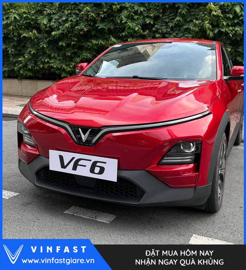 Vinfast VF6 plus màu đỏ