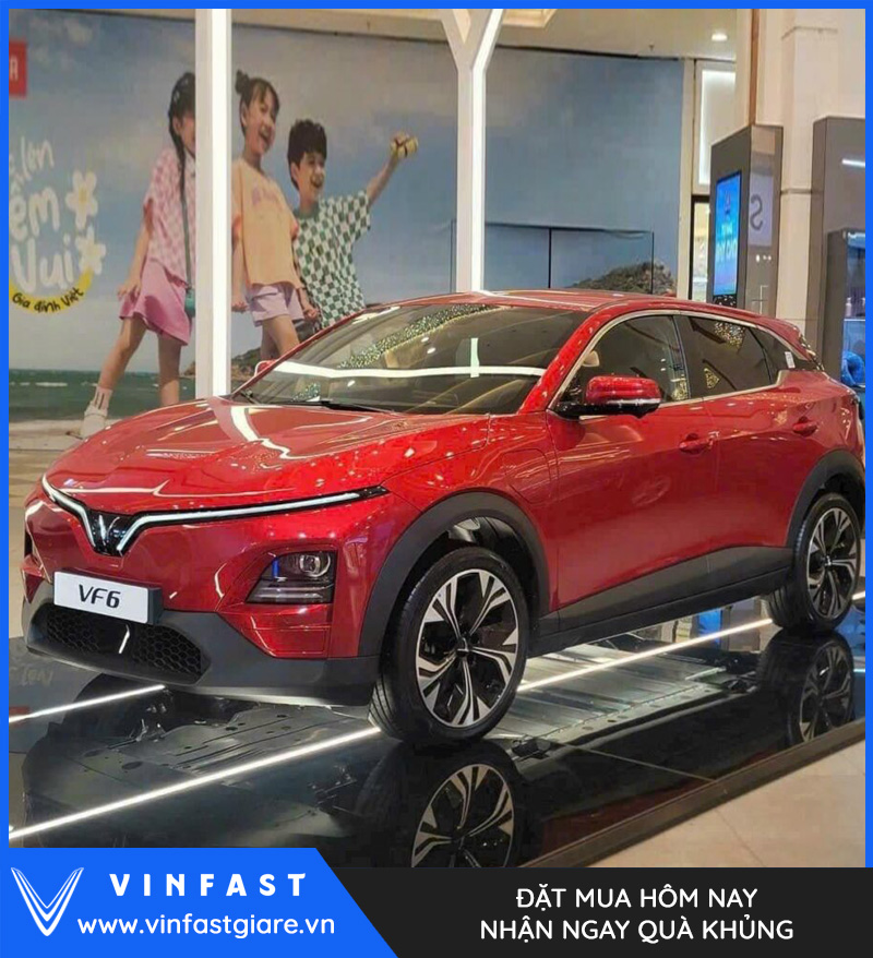 Vinfast VF6 plus màu đỏ