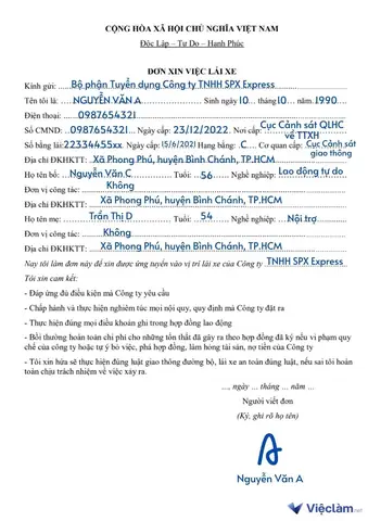 Kiếm Việc Tài Xế Lái Xe Nhà Tphcm