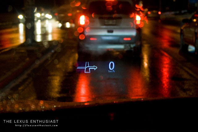 Lexus RX 450h Heads Up Display