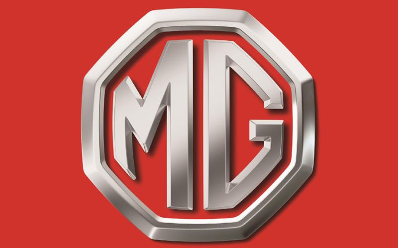 logo xe ô tô mg được thiết kế đơn giản với chữ m g cách điệu
