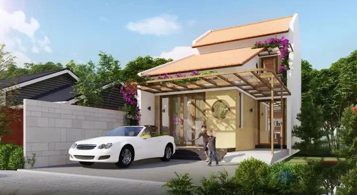 Mẫu Nhà 60m2 Có Thể Để Xe Hơi