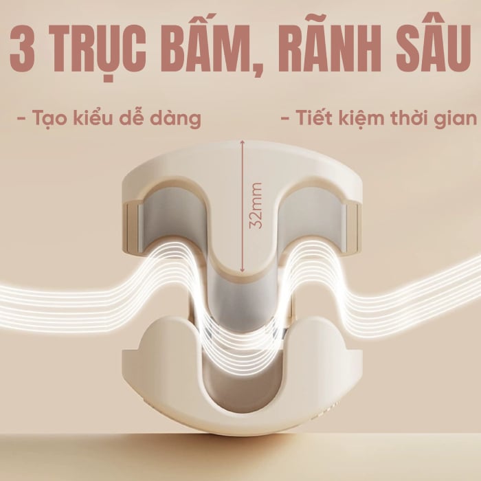Máy Bấm Tóc Sóng Nước Jary Water Wave Hair Crimper