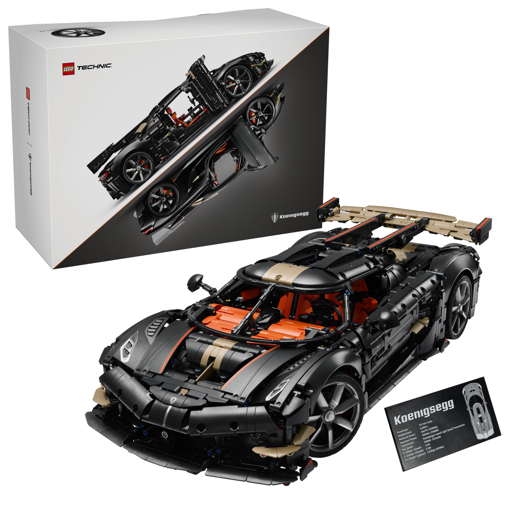 Lego Technic 42232 Koenigsegg Sadair’s Spear
