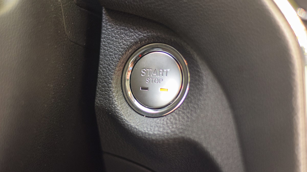 The MG RX5 Start Engine Button
