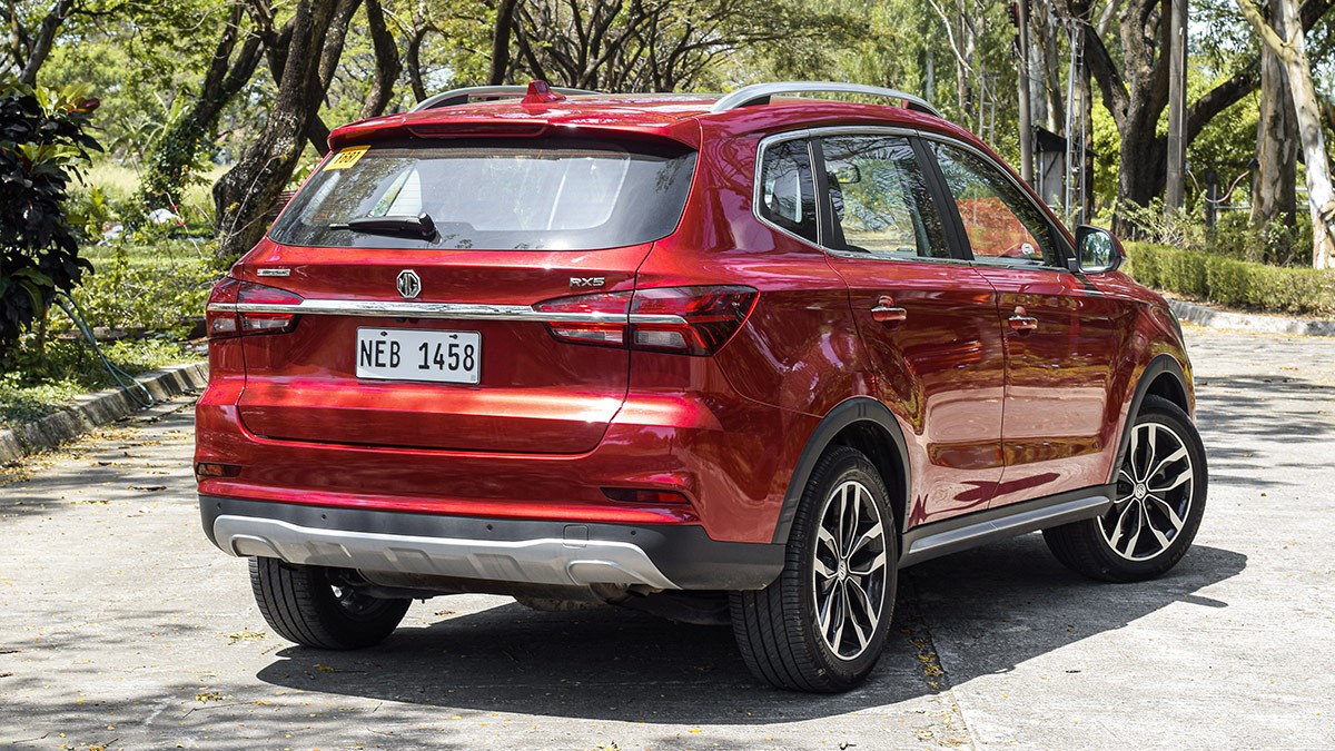 The MG RX5 Alternative Angled Rear View