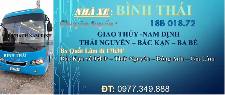Nhà Xe An Bình Thái Nguyên Bắc Kạn