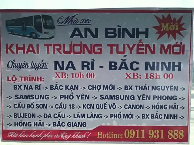 Nhà Xe An Bình Thái Nguyên Na Rì