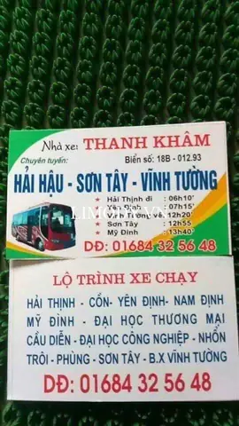 Nhà Xe Chạy Tuyến Nội Bài Hải Hậu