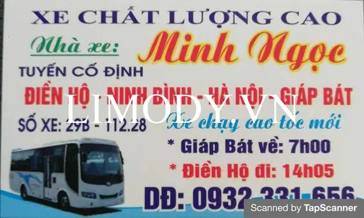 Nhà Xe Chính Tiền Yên Mô Ninh Bình