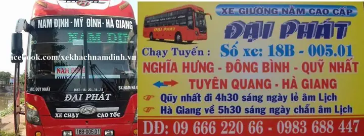 Nhà Xe Đại Phát Nam Định Hà Giang