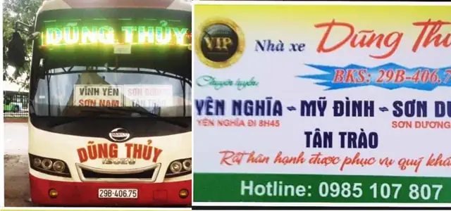 Nhà Xe Dũng Thuỷ Sơn Dương Mỹ Đình