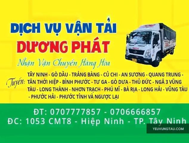Nhà Xe Dương Phát Tây Ninh Vũng Tàu